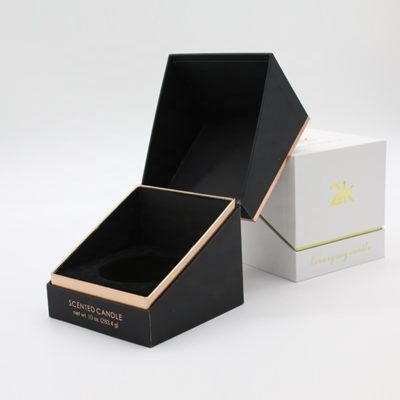 New design cardboard paper candle packaging boxes